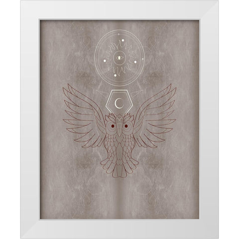 The Mystics V White Modern Wood Framed Art Print by Balbuena, Sabrina
