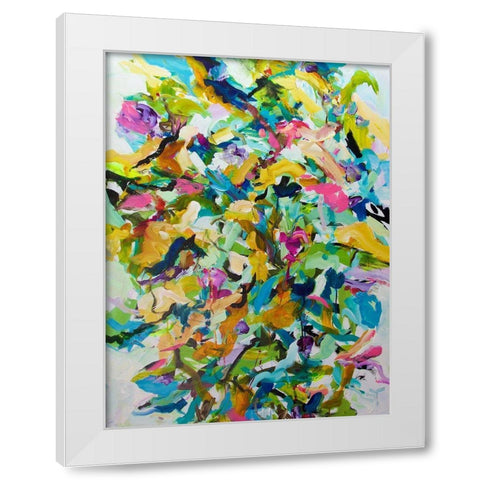 Morning Glory White Modern Wood Framed Art Print by Friedlander, Allan