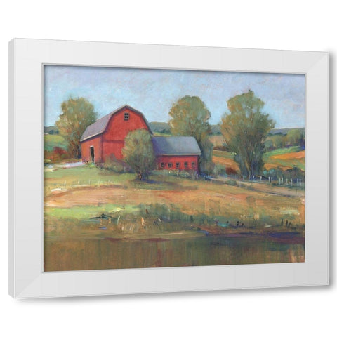 Country Barn I White Modern Wood Framed Art Print by OToole, Tim