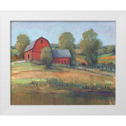 Country Barn I White Modern Wood Framed Art Print by OToole, Tim