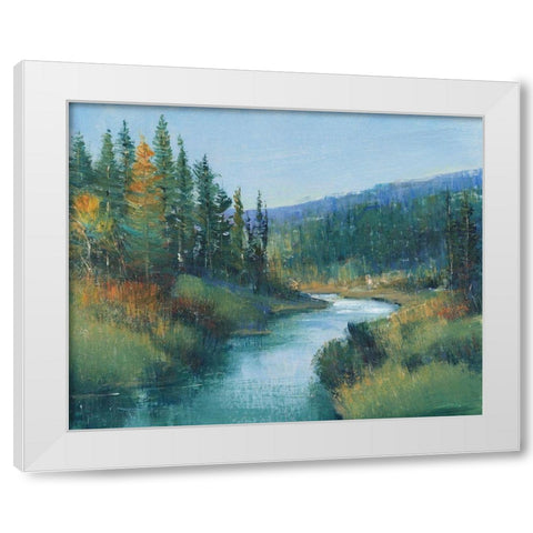 Trout Stream I White Modern Wood Framed Art Print by OToole, Tim