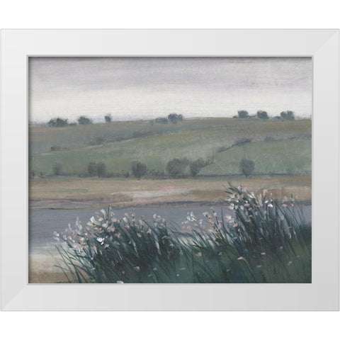 Hazy Morning II White Modern Wood Framed Art Print by OToole, Tim