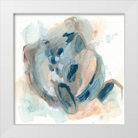 Soft Vortex I White Modern Wood Framed Art Print by Vess, June Erica