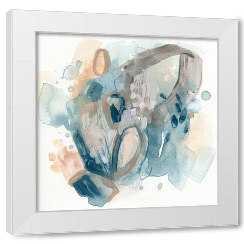 Soft Vortex II White Modern Wood Framed Art Print by Vess, June Erica