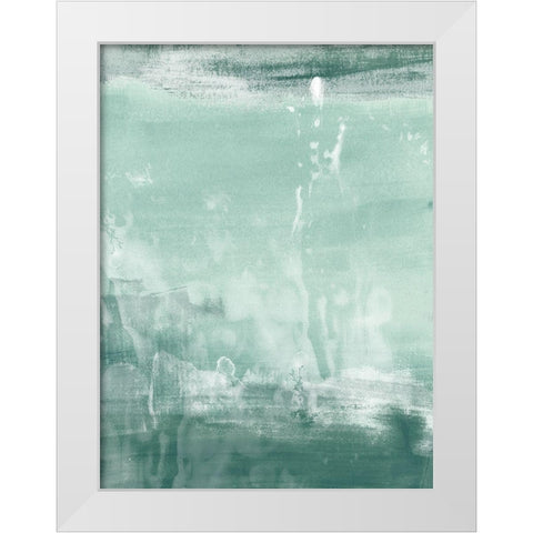 Coastal Patina I White Modern Wood Framed Art Print by Vess, June Erica