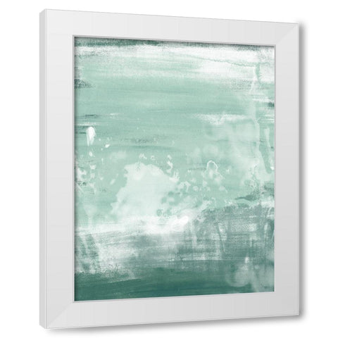 Coastal Patina II White Modern Wood Framed Art Print by Vess, June Erica