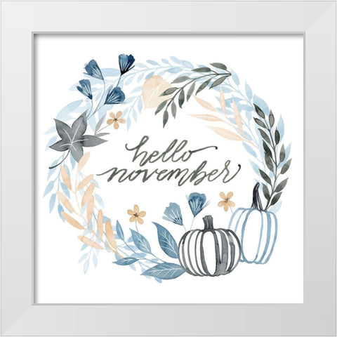 Azure Autumn II White Modern Wood Framed Art Print by Popp, Grace