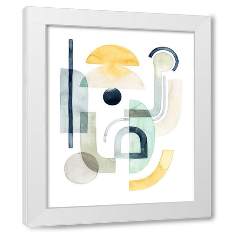 Planetary Shift II White Modern Wood Framed Art Print by Popp, Grace