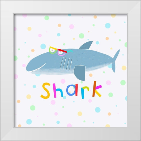 Animal Spots II White Modern Wood Framed Art Print by Daly, Carla