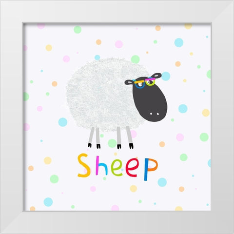 Animal Spots IV White Modern Wood Framed Art Print by Daly, Carla