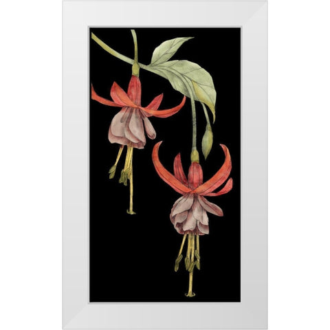 Graphic Fuchsia VI White Modern Wood Framed Art Print by Goldberger, Jennifer