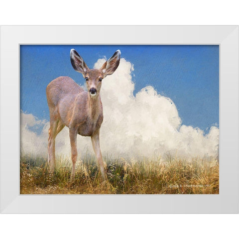 In the Meadow I White Modern Wood Framed Art Print by Vest, Chris