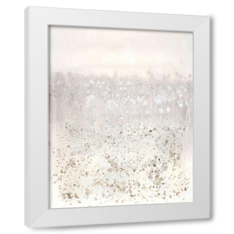 Mineral Cascade White Modern Wood Framed Art Print by Lam, Vanna
