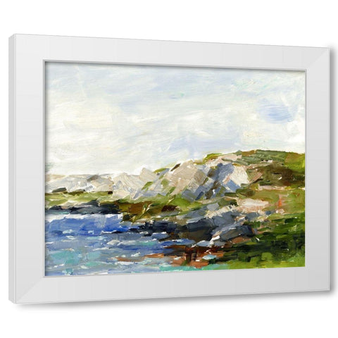 Summer Cove II White Modern Wood Framed Art Print by Harper, Ethan