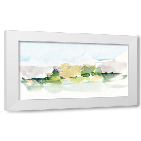 Tangerine Sunset I White Modern Wood Framed Art Print by Harper, Ethan