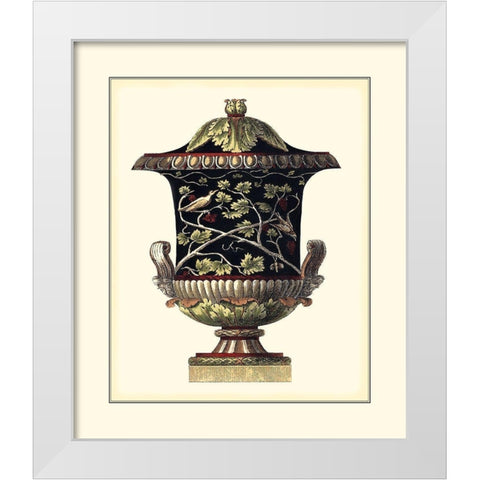 Antonini Clementino Urn II White Modern Wood Framed Art Print by Antonini, Da Carlo