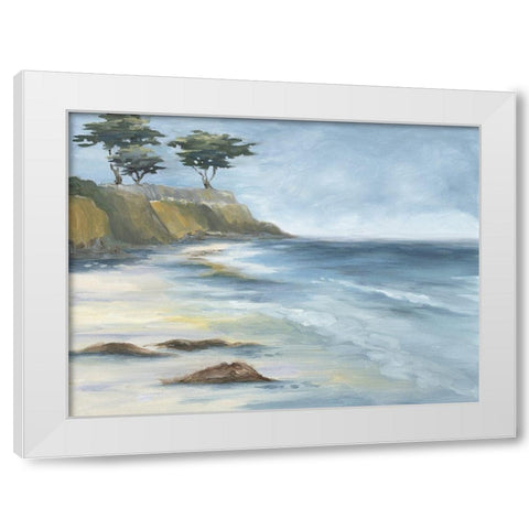 Beach Cypress White Modern Wood Framed Art Print by Keusder, Danusia