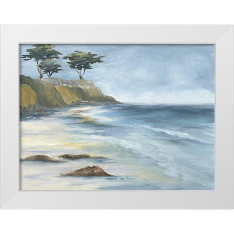 Beach Cypress White Modern Wood Framed Art Print by Keusder, Danusia