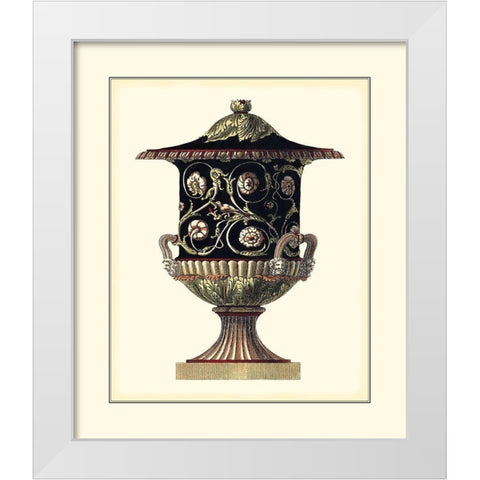 Antonini Clementino Urn III White Modern Wood Framed Art Print by Antonini, Da Carlo