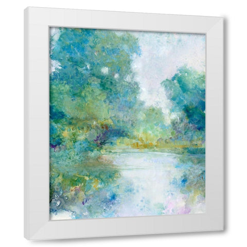 Tranquil Stream I White Modern Wood Framed Art Print by OToole, Tim