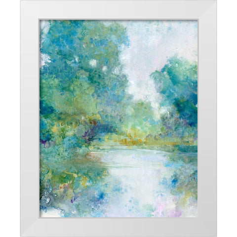 Tranquil Stream I White Modern Wood Framed Art Print by OToole, Tim