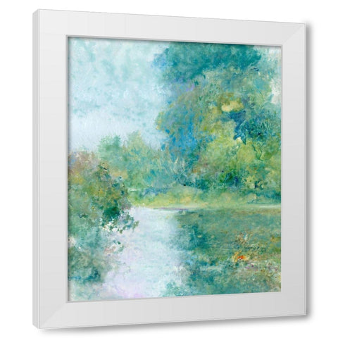 Tranquil Stream II White Modern Wood Framed Art Print by OToole, Tim