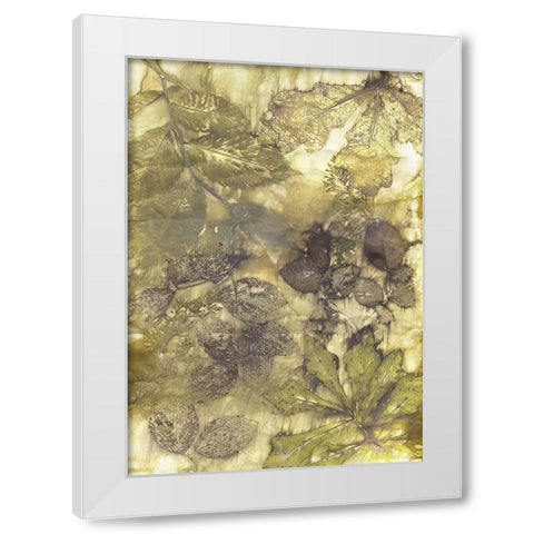 Eco Print I White Modern Wood Framed Art Print by Phillips, Kathryn