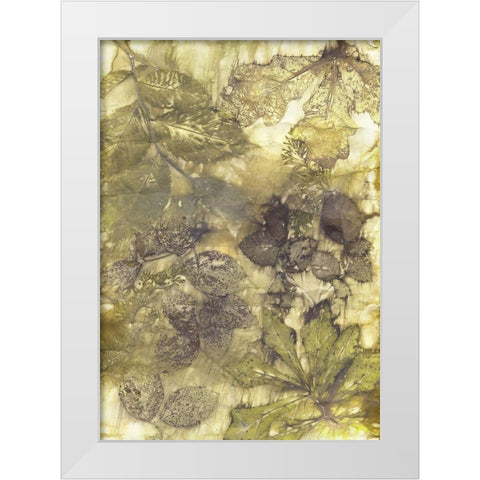 Eco Print I White Modern Wood Framed Art Print by Phillips, Kathryn