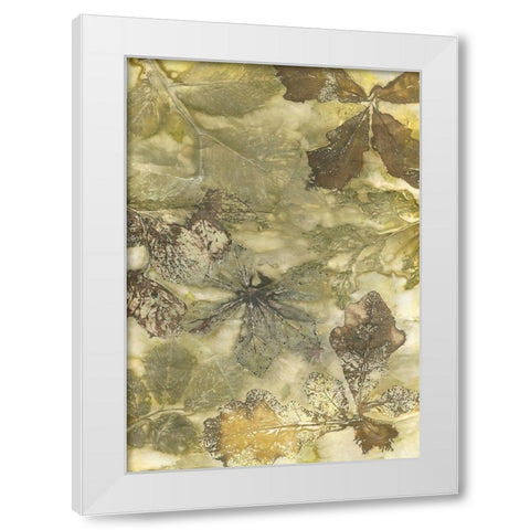 Eco Print II White Modern Wood Framed Art Print by Phillips, Kathryn