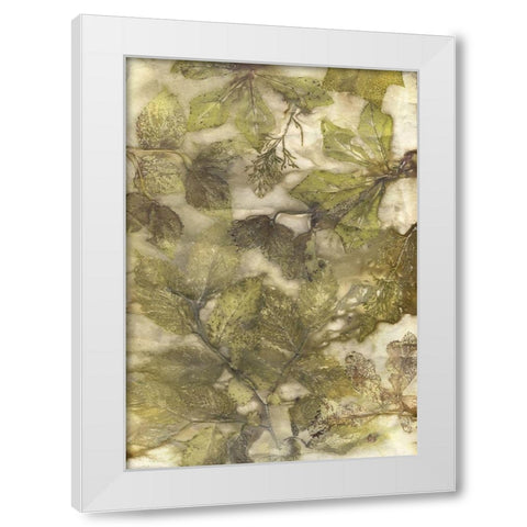 Eco Print III White Modern Wood Framed Art Print by Phillips, Kathryn