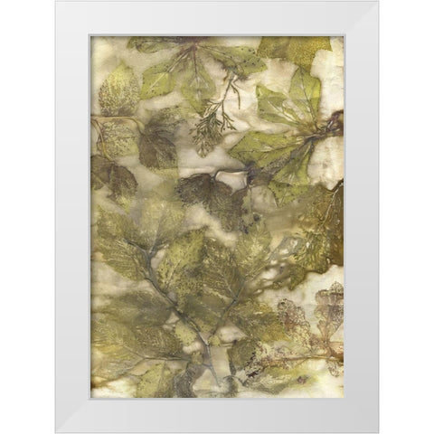 Eco Print III White Modern Wood Framed Art Print by Phillips, Kathryn