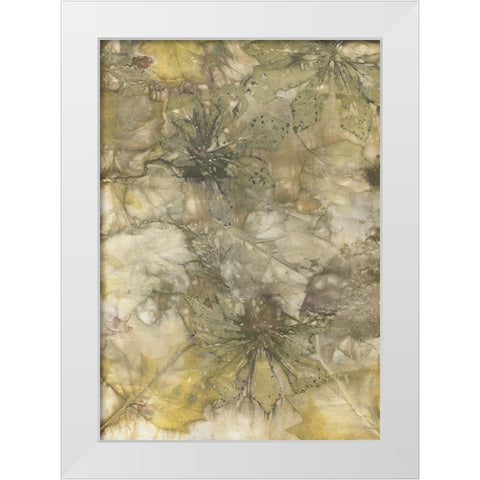 Eco Print IV White Modern Wood Framed Art Print by Phillips, Kathryn