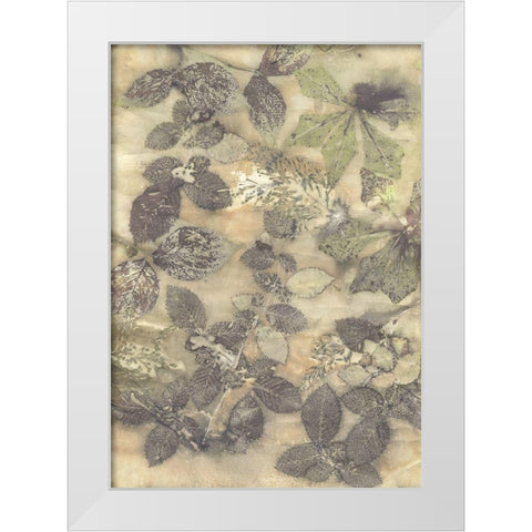 Eco Print V White Modern Wood Framed Art Print by Phillips, Kathryn