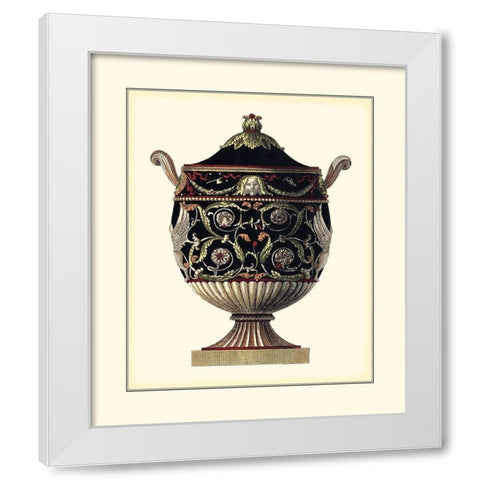 Antonini Clementino Urn IV White Modern Wood Framed Art Print by Antonini, Da Carlo