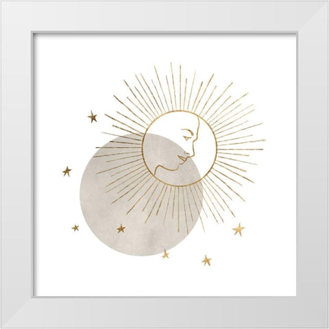 Sun Goddess II White Modern Wood Framed Art Print by Warren, Annie
