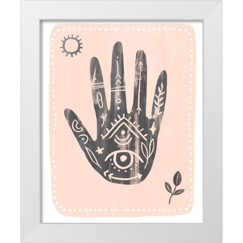 Oracle Reading II White Modern Wood Framed Art Print by Warren, Annie