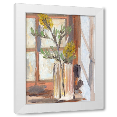 By the Window II White Modern Wood Framed Art Print by Wang, Melissa