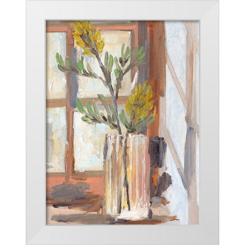 By the Window II White Modern Wood Framed Art Print by Wang, Melissa