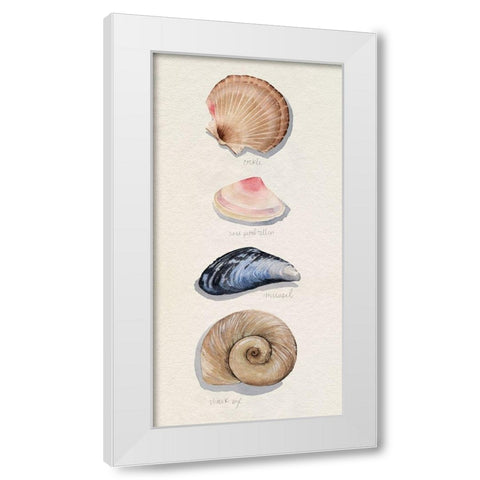 Shore Things I White Modern Wood Framed Art Print by Popp, Grace