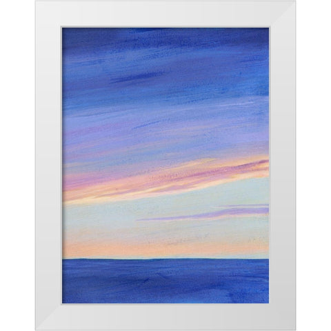 Sunbeam Twilight II White Modern Wood Framed Art Print by Popp, Grace
