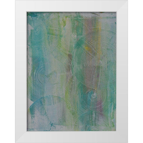 37 Turns I White Modern Wood Framed Art Print by Avondet, Natalie