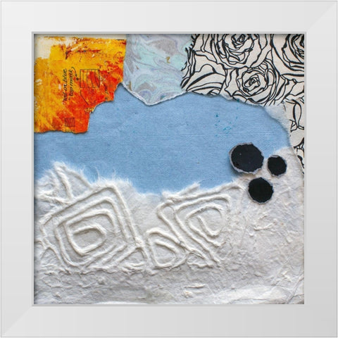 High Texture Abstract IV White Modern Wood Framed Art Print by St. Hilaire, Elizabeth