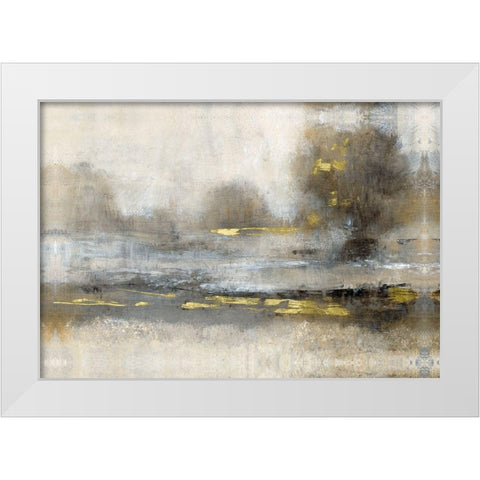 Embellished Gilt Landscape I White Modern Wood Framed Art Print by OToole, Tim