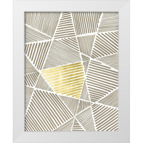 Crossbar I White Modern Wood Framed Art Print by Lam, Vanna
