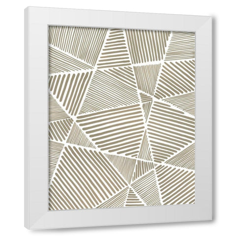 Crossbar I White Modern Wood Framed Art Print by Lam, Vanna
