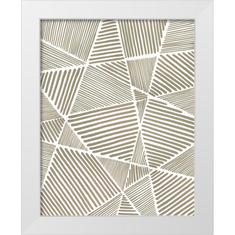 Crossbar I White Modern Wood Framed Art Print by Lam, Vanna