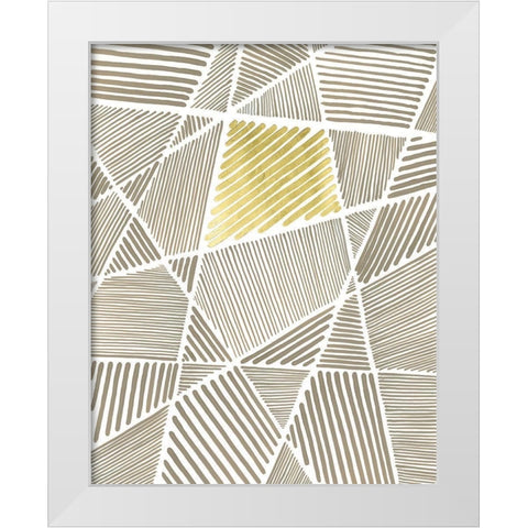 Crossbar II White Modern Wood Framed Art Print by Lam, Vanna