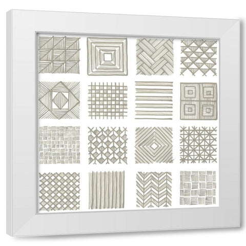 Neutral Layouts I White Modern Wood Framed Art Print by Lam, Vanna