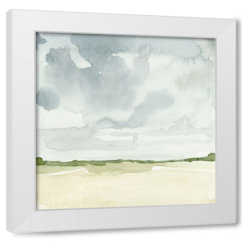 Field After Rain II White Modern Wood Framed Art Print by Caroline, Emma