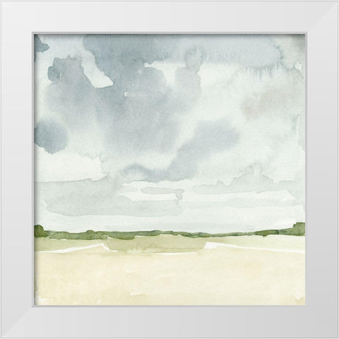 Field After Rain II White Modern Wood Framed Art Print by Caroline, Emma